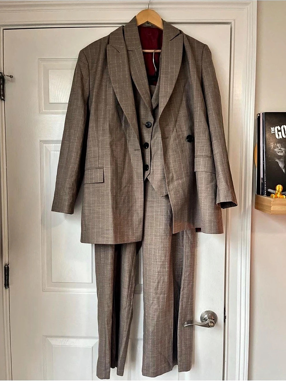 ASOS Women's 3-Piece Checkered Suit Size Medium